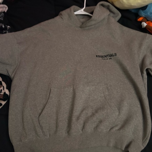 Fear of God Gray Crewneck Sweater with Ribbed Cuffs - Picture 1 of 4
